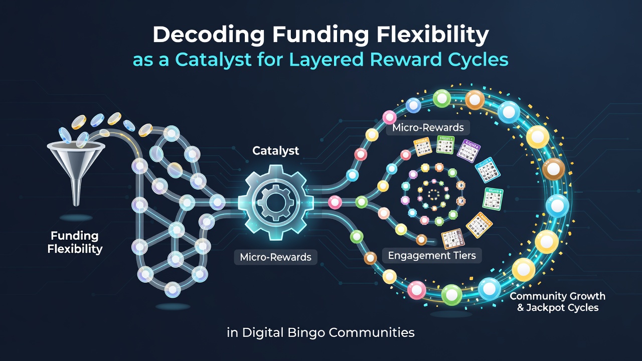 Digital bingo interface showing flexible deposit options and reward tiers