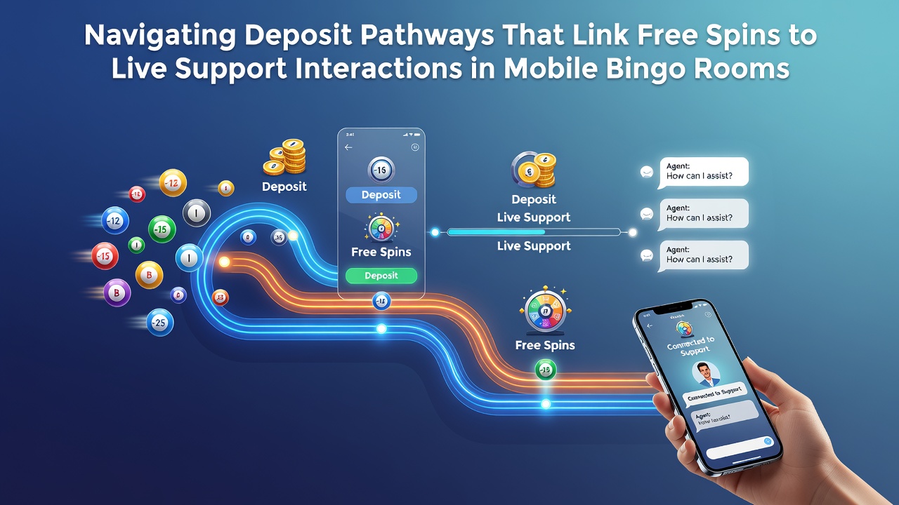 Mobile bingo players navigating deposit options on smartphones with free spin indicators visible